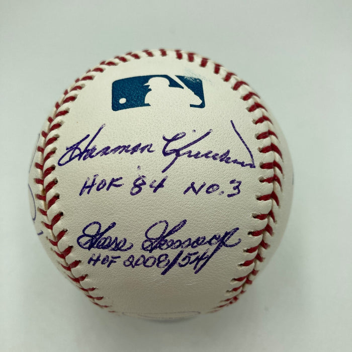 Beautiful HOF Multi Signed Baseball Tony Gwynn Nolan Ryan Tom Seaver Ripken JSA
