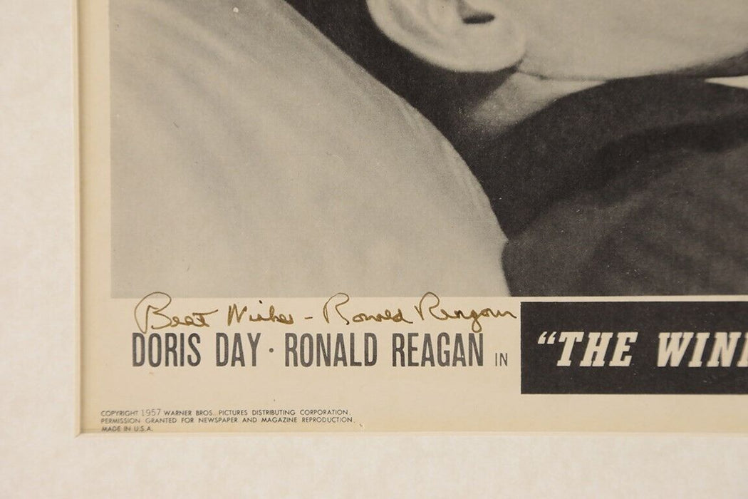 Ronald Regan Signed The Winning Team Lobby Card 10x13 Photo PSA DNA GEM MINT 10