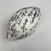 1985 Super Bowl Champs Chicago Bears Team Signed Football Walter Payton JSA COA