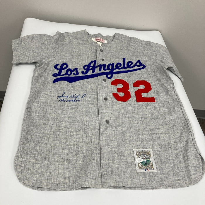 Sandy Koufax 1963 NL MVP & Cy Young Signed Brooklyn Dodgers Jersey JSA COA