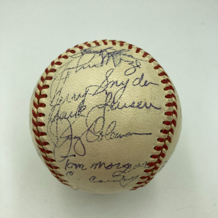 The Finest 1951 Yankees WS Champs Team Signed Baseball Mickey Mantle Rookie PSA