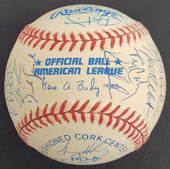 1996 Minnesota Twins Team Signed Baseball w/ Kirby Puckett JSA COA