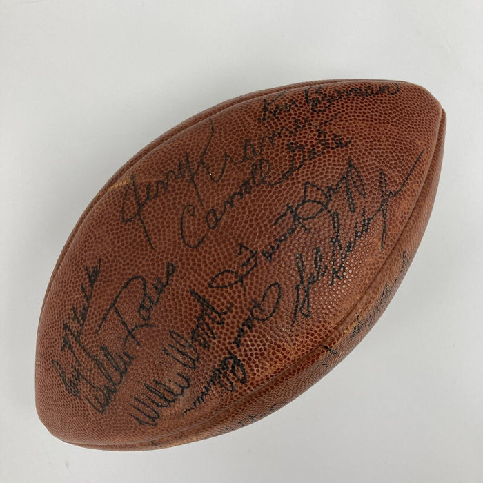 1966 Green Bay Packers Super Bowl 1 Champs Team Signed Football Lombardi JSA