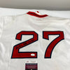 Carlton Fisk HOF 2000 Signed Mitchell & Ness Boston Red Sox Jersey JSA COA