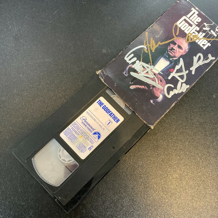 The Godfather Cast Signed Original VHS Movie James Caan Francis Ford Coppola JSA