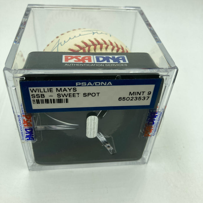 Willie Mays "1951 Rookie Of The Year" Signed Baseball PSA DNA Graded MINT 9
