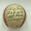 Mickey Mantle Joe Dimaggio Mrs. Babe Ruth Mrs. Lou Gehrig Signed Baseball PSA