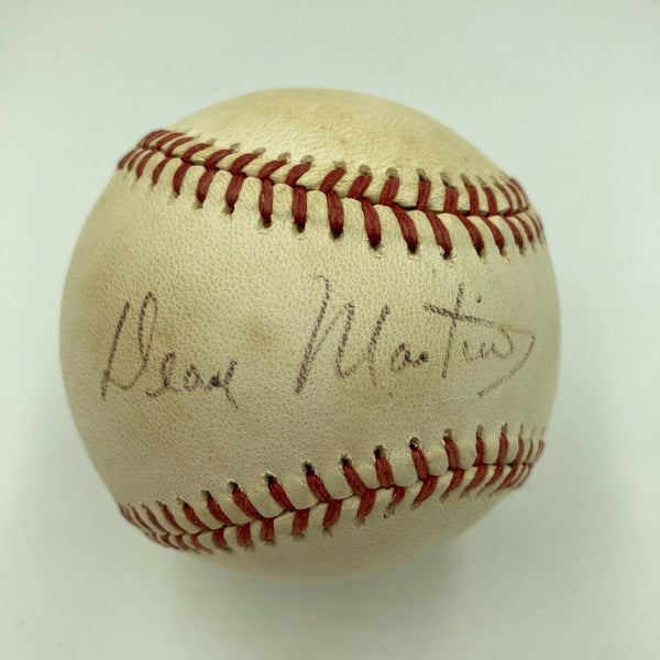 Rare Dean Martin Signed Autographed American League Baseball PSA DNA COA