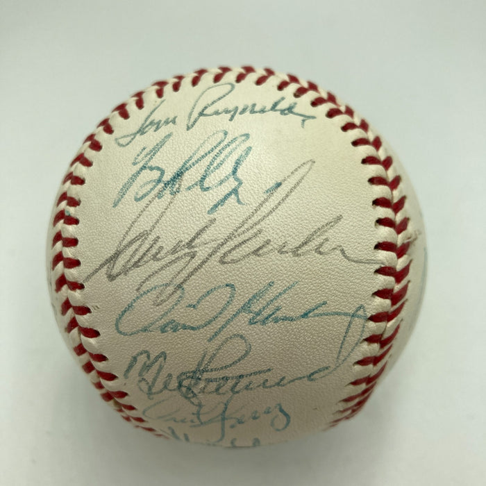 1989 Oakland A’s World Series Champs Team Signed Baseball 29 Sigs JSA COA