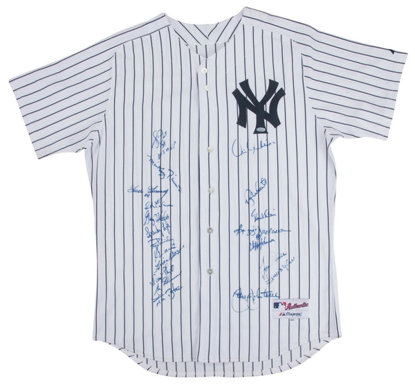 1978 New York Yankees World Series Champs Team Signed Jersey With Steiner COA