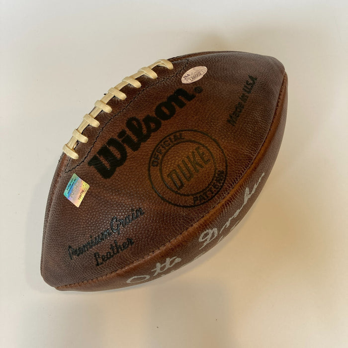 Otto Graham Hall Of Fame 1965 Signed Vintage Wilson NFL Game Football JSA