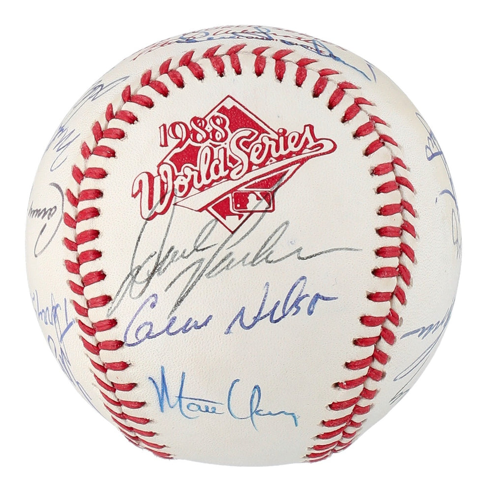 1988 Oakland Athletics A's AL Champs Team Signed World Series Baseball JSA COA