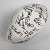 1997 Kansas City Chiefs Team Signed Football Marcus Allen & Tony Gonzalez JSA