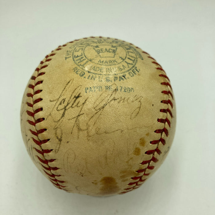 1937 New York Yankees World Series Champs Team Signed Baseball Lou Gehrig JSA