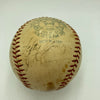 1937 New York Yankees World Series Champs Team Signed Baseball Lou Gehrig JSA