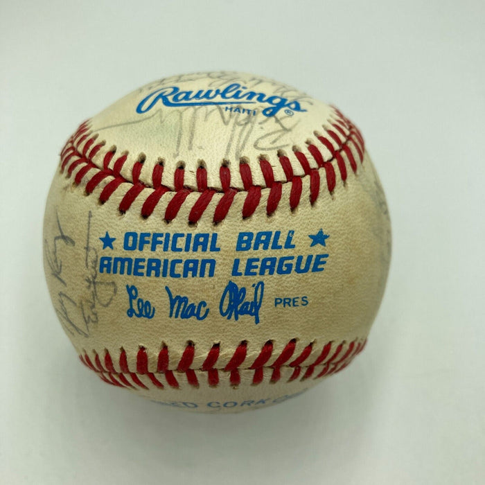 1982 Boston Red Sox Team Signed American League Baseball Wade Boggs