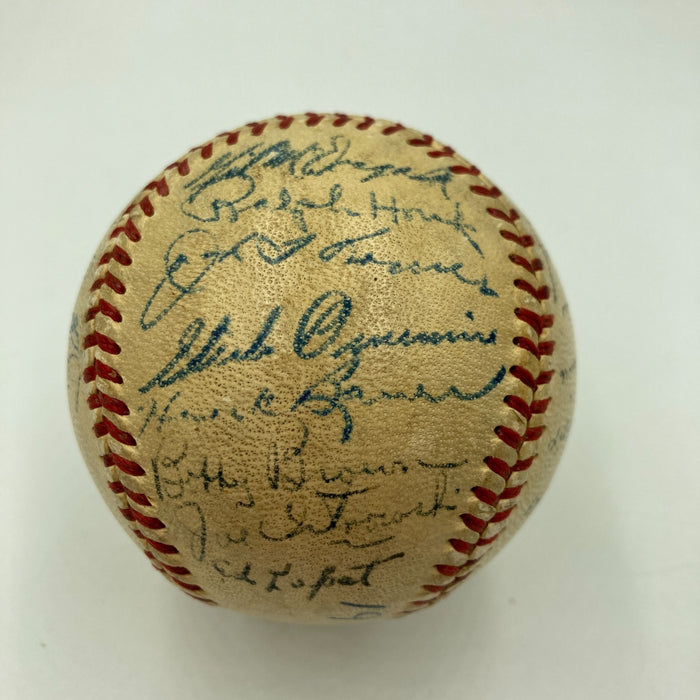 1951 Yankees World Series Champs Team Signed Baseball Mickey Mantle Rookie PSA