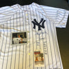 Roger Clemens Signed Heavily Inscribed STATS New York Yankees Jersey JSA COA