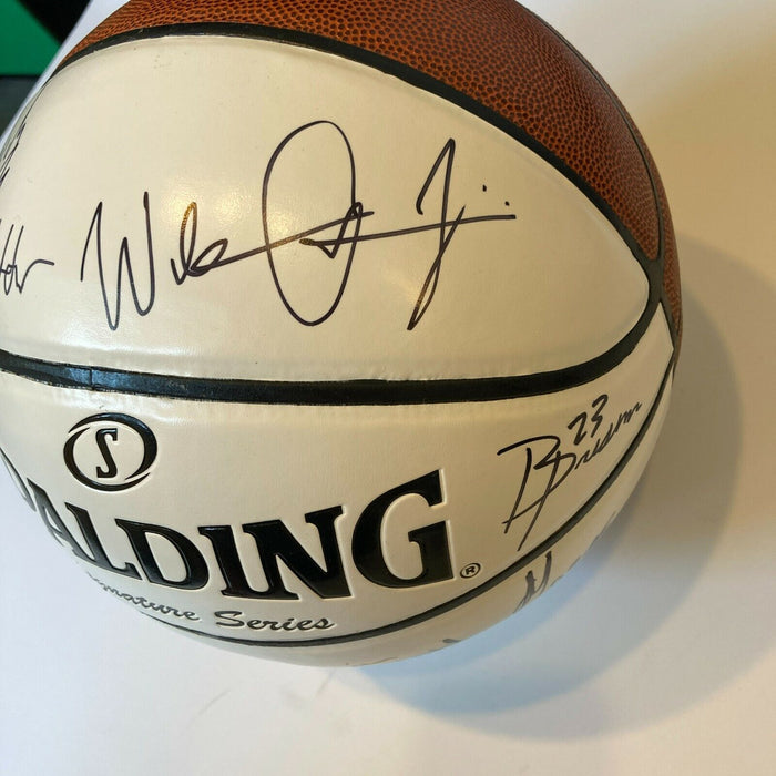 2017 Spalding Hoop Hall Classic Game Multi Signed Basketball 10 Sigs JSA COA