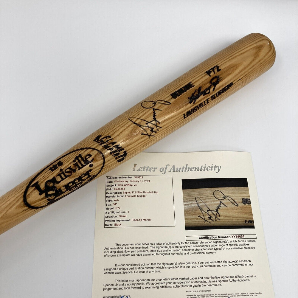 軟式 バット ケン・グリフィーJrモデル Louisville　Slugger Amazon.com: Ken Griffey Jr. Autographed Black Slugger