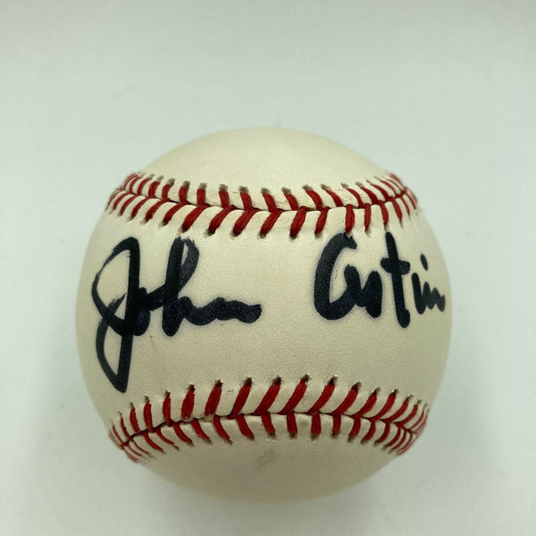 John Astin The Addams Family Signed Major League Baseball Movie Star JSA COA