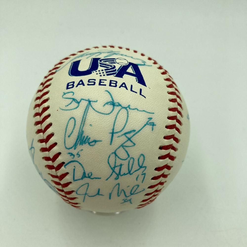 2005 Team USA National Team Signed Baseball Max Scherzer David Price JSA COA