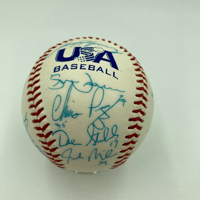 2005 Team USA National Team Signed Baseball Max Scherzer David Price JSA COA