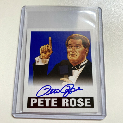 2012 Leaf Wrestling Pete Rose #2/25 Auto Signed Autographed Baseball Card