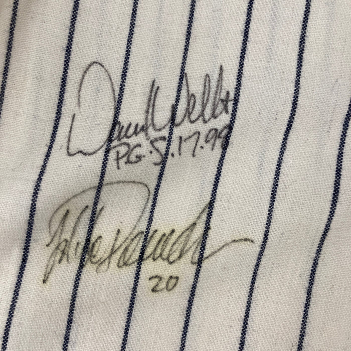 New York Yankees Perfect Game Signed Jersey Larsen Wells Cone Yogi Berra Beckett