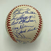 1961 New York Yankees World Series Champs Team Signed Baseball Mickey Mantle JSA