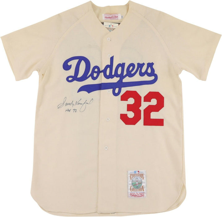 Sandy Koufax Hall Of Fame 1972 Signed Authentic Brooklyn Dodgers Jersey PSA DNA