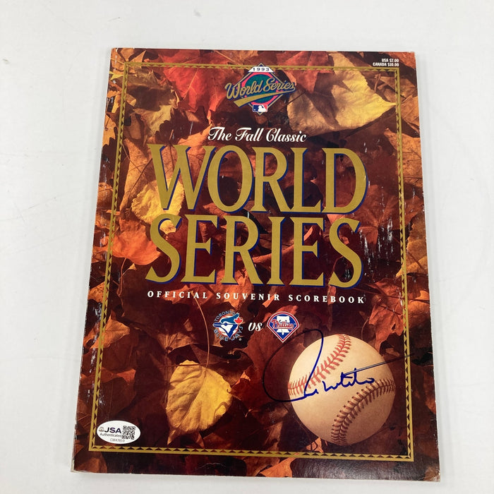 Paul Molitor Signed 1993 World Series Program JSA COA