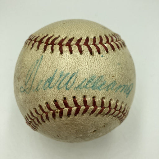 Ted Williams Playing Days Signed 1950's American League Cronin Baseball JSA