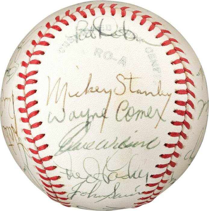 Beautiful 1968 Detroit Tigers World Series Champs Team Signed Baseball PSA DNA