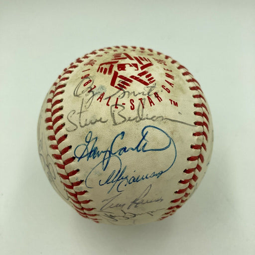 1987 All Star Game Team Signed Baseball Gary Carter Tony Gwynn Ozzie Smith