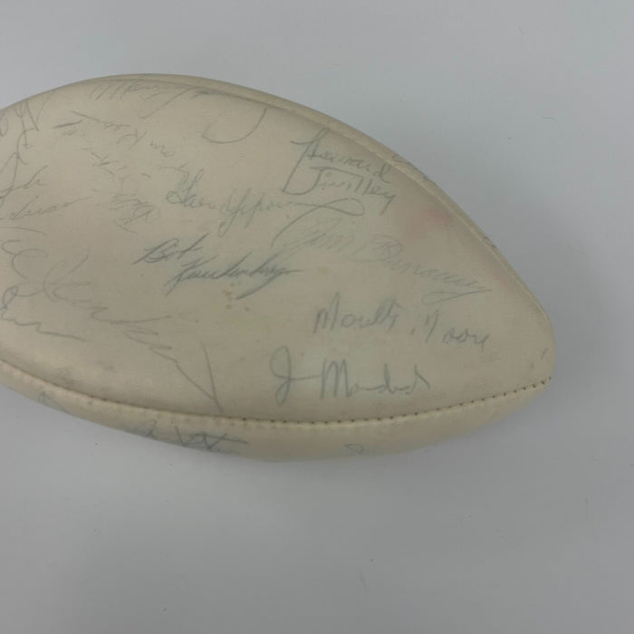 Vintage 1972 Miami Dolphins Super Bowl Champs Team Signed Football (36) JSA COA