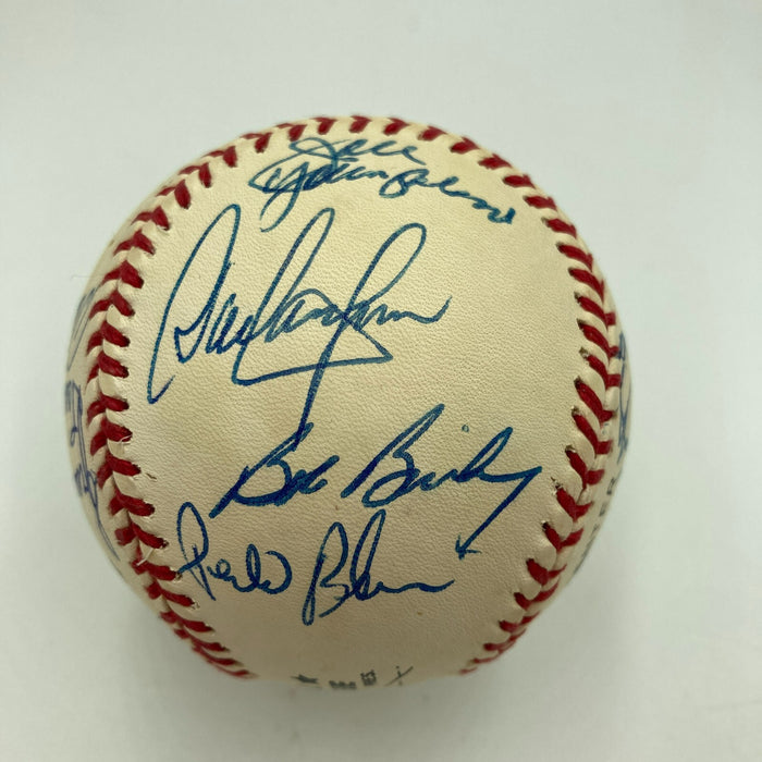 Beautiful 1976 Cincinnati Reds World Series Champs Team Signed Baseball JSA COA