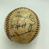 Will Harridge Warren Giles Bucky Harris Hanks Greenberg Signed Baseball JSA COA