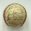 1952 New York Yankees World Series Champs Team Signed Baseball Mickey Mantle JSA