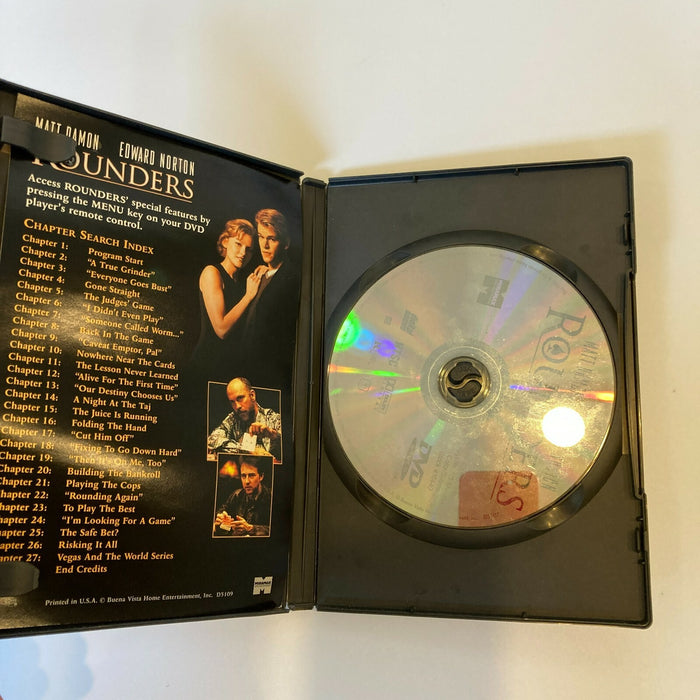 Rounders Movie Cast Signed DVD Michael Rispoli Gretchen Mol Richards Levien JSA