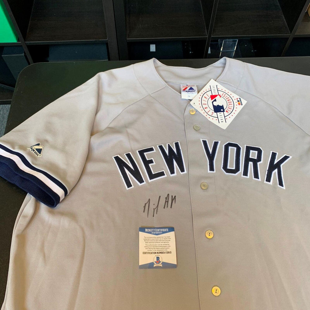 Miguel Andujar Signed New York Yankees Authentic Majestic Jersey Beckett COA BAS