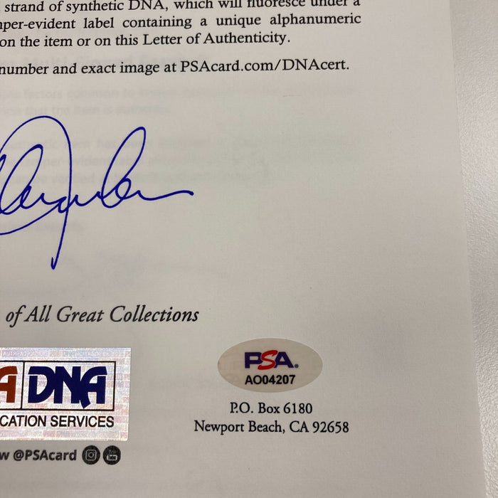 Honus Wagner Signed 1930's Baseball PSA DNA COA
