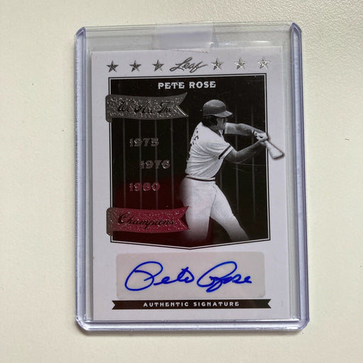 2012 Leaf Pete Rose #9/10 Auto Signed Autographed Baseball Card