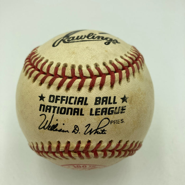 Rare 1992 St. Louis Cardinals 100th Anniversary Signed Game Used NL Baseball