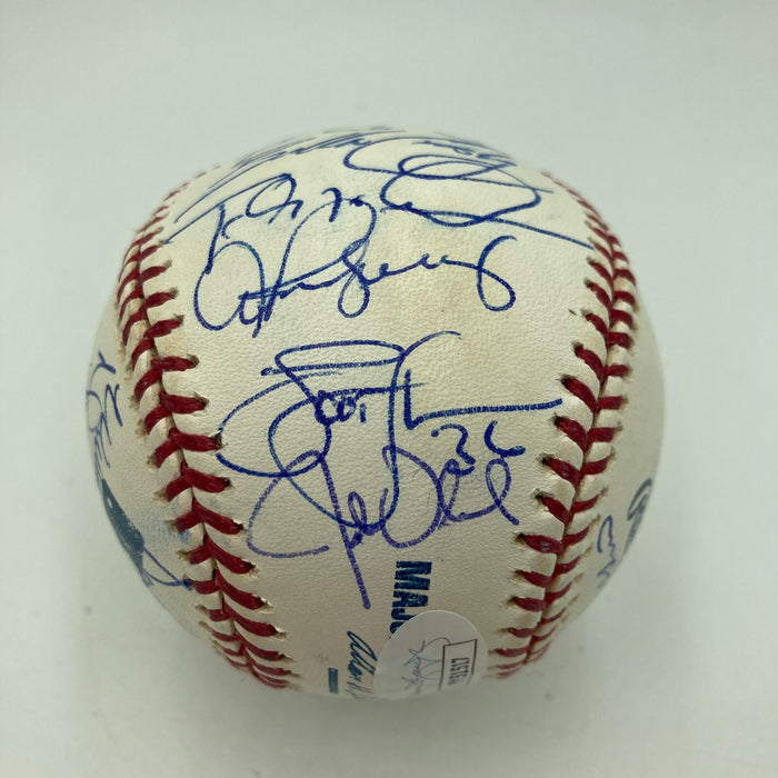 2004 New York Yankees Team Signed Baseball Derek Jeter Mariano Rivera JSA COA