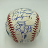 2004 New York Yankees Team Signed Baseball Derek Jeter Mariano Rivera JSA COA