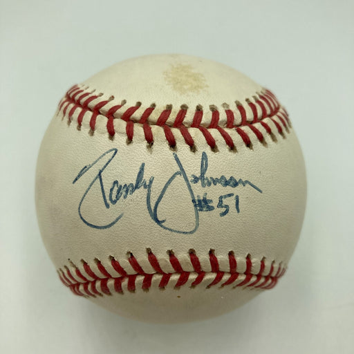 Randy Johnson Early Career Signed American League Baseball JSA COA