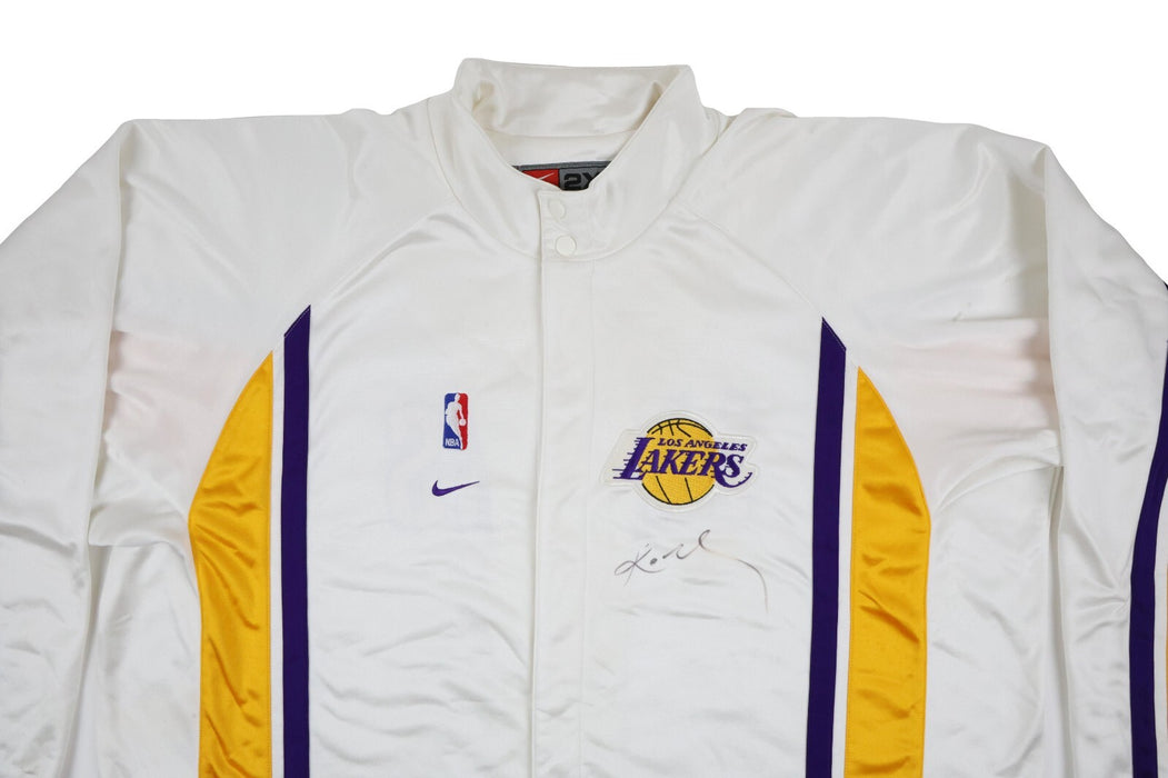 Kobe Bryant Signed Game Used 2002-03 Los Angeles Lakers Warm Up Suit PSA & JSA