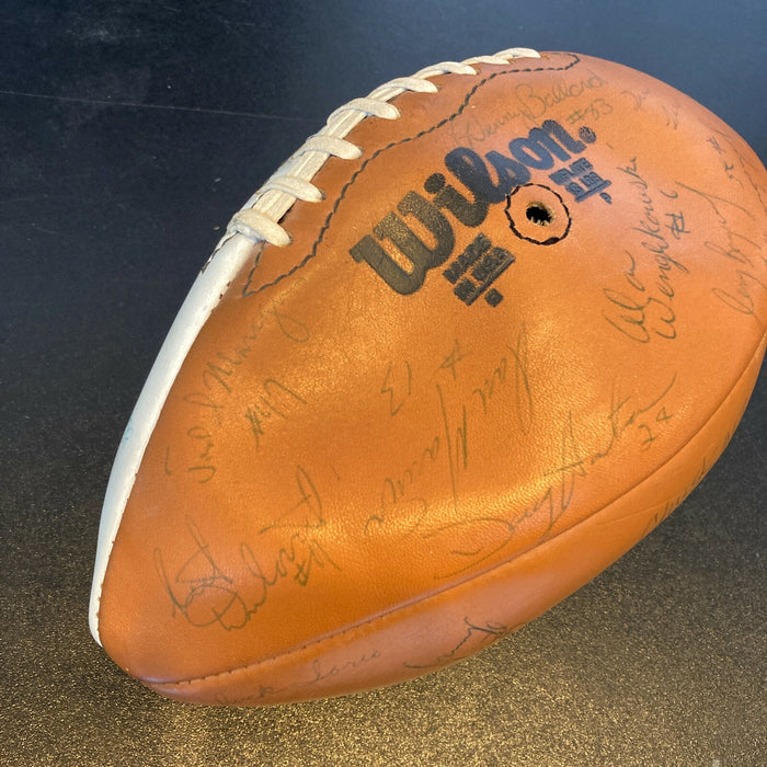 Dan Marino Pre Rookie 1979 Pittsburgh Panthers Team Signed Football 45+ Sigs JSA