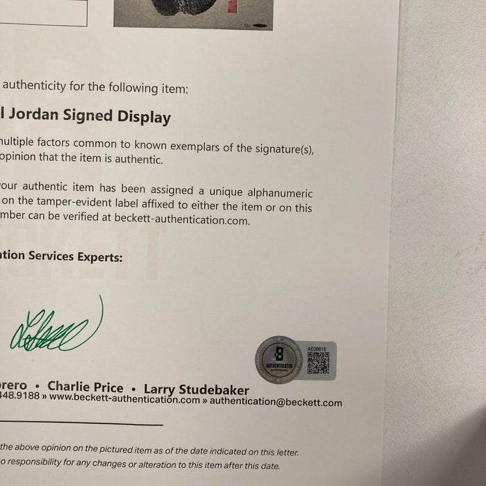 Michael Jordan Signed Tegata Original Handprint #9/23 Upper Deck UDA COA RARE